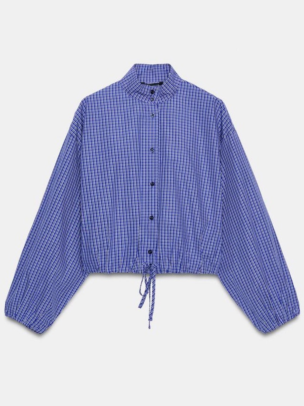 ZARA PLAID BALLOON SHIRT - Picture 7 of 9